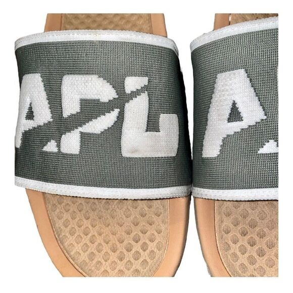 APL Mens Big Logo TechLoom Slide M Tan Fatigue Ivory Sandals Shoes 13 main image 6